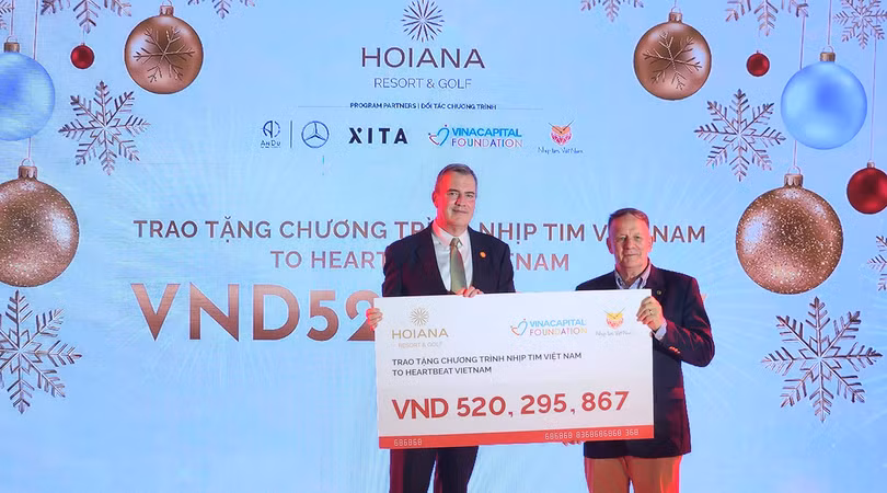 Hơn 520 triệu đồng đã được trao cho chương trình Nhịp tim Việt Nam, hỗ trợ chi phí phẫu thuật cho trẻ em nghèo mắc bệnh tim bẩm sinh.