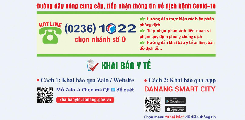 Tổng đài 1022 Đà Nẵng hỗ trợ người dân khai báo y tế và tiếp nhận thông tin phòng chống dịch COVID-19