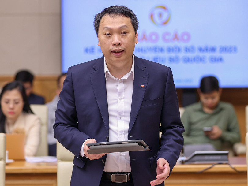 Thứ trưởng Bộ TT&amp;TT Nguyễn Huy Dũng phát biểu tại Hội nghị (Ảnh: VGP/HM)