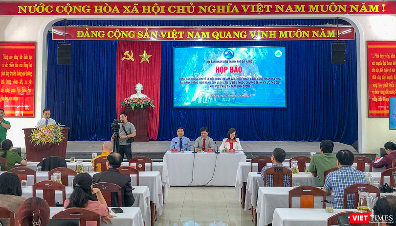 Buổi họp báo về Lễ hội Quán Thế Âm Ngũ Hành Sơn TP Đà Nẵng năm 2023 và lễ đón nhận Bằng công nhận ma nhai Ngũ Hành Sơn là Di sản tư liệu thế giới.
