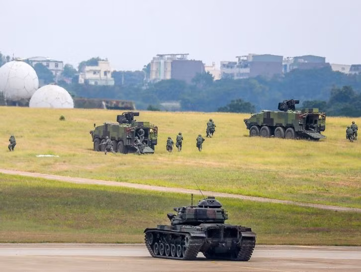 Một cuộc tập trận của quân đội Đài Loan. Ảnh: Taiwan News.