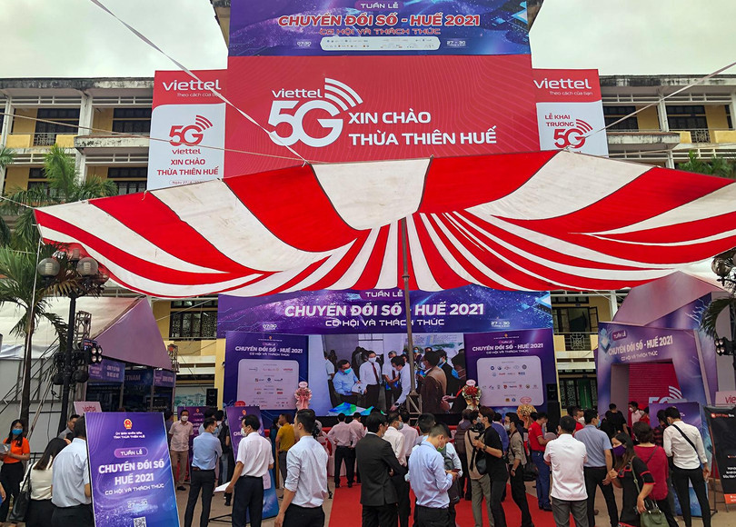 Quang cảnh ngày hội chuyển đổi số Huế