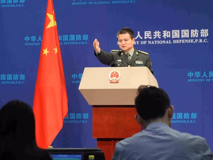 Người phát ngôn Bộ Quốc phòng Trung Quốc, Đại tá Dương Vũ Quân. Ảnh: Tân Hoa xã