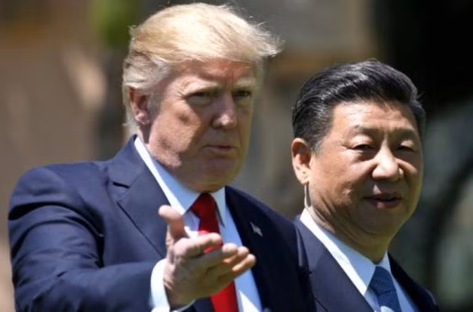 Ngày 7/4/2017, Tổng thống Mỹ Donald Trump và Chủ tịch Trung Quốc Tập Cận Bình tiến hành hội đàm ở bang Florida, Mỹ. Ảnh: Reuters