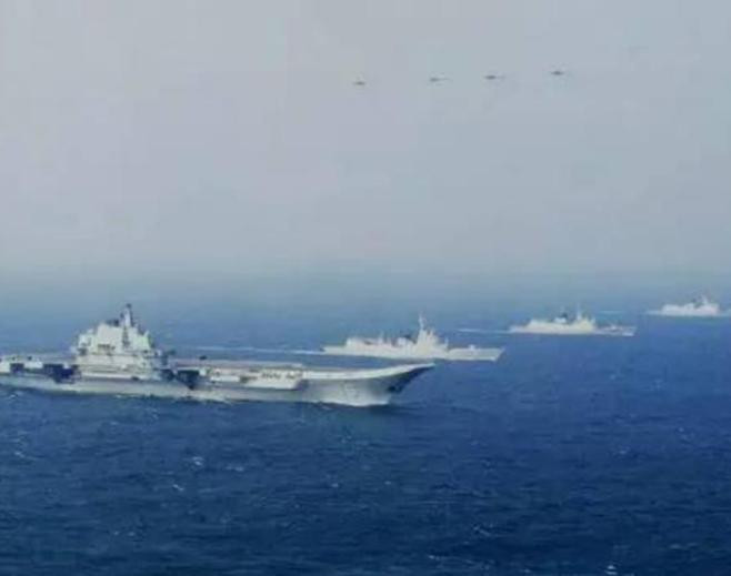 Biên đội tàu sân bay Liêu Ninh, Hải quân Trung Quốc. Ảnh: Sina