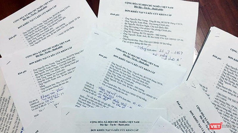 Đơn thư kêu cứu của các chủ lô đất tại công viên Đông Nam Đài tưởng niệm, bị thu hồi