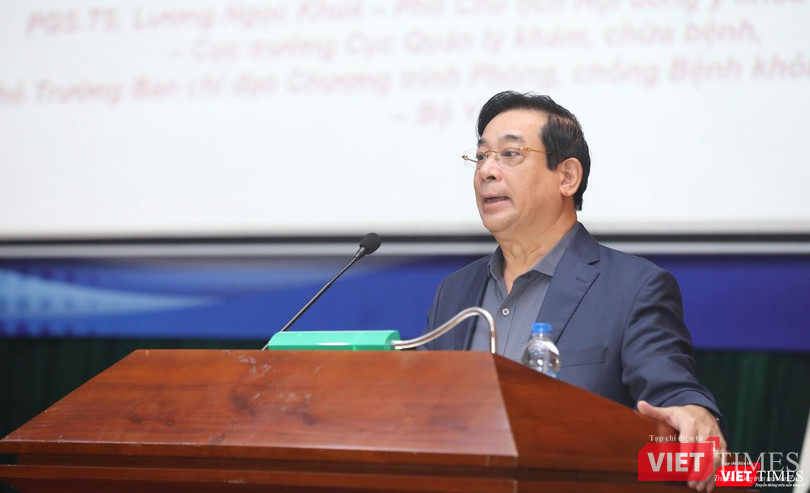 PGS.TS. Lương Ngọc Khuê – Phó Chủ tịch Hội đồng y khoa quốc gia, Cục trưởng Cục Quản lý Khám, chữa bệnh - phát biểu tại sự kiện PGS.TS. Lương Ngọc Khuê – Phó Chủ tịch Hội đồng y khoa quốc gia, Cục trưởng Cục Quản lý Khám, chữa bệnh - phát biểu tại sự kiện