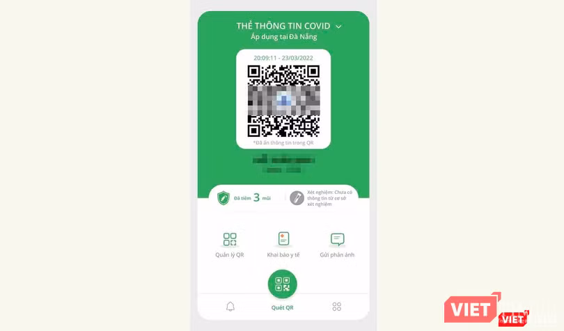 Ứng dụng PC-COVID sẽ tự động hiển thị mã QR hộ chiếu vaccine điện tử cho người dân