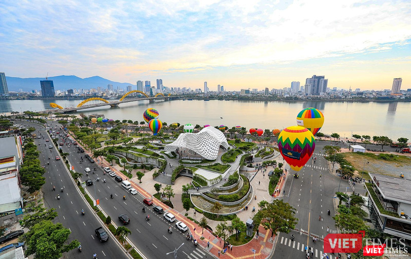 Một góc TP Đà Nẵng nhìn từ trên cao