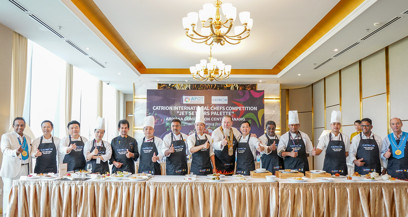 Ban giám khảo cuộc thi Đầu bếp quốc tế Culinary Challenge “CATRION Jet Setters Platte”.