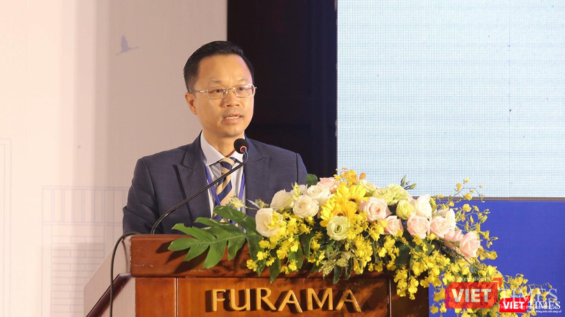 Ông Nguyễn Đức Quỳnh - Chủ tịch Hội Khách sạn Đà Nẵng nhiệm kỳ 2021-2025 phát biểu tại sự kiện Ông Nguyễn Đức Quỳnh - Chủ tịch Hội Khách sạn Đà Nẵng nhiệm kỳ 2021-2025 phát biểu tại sự kiện