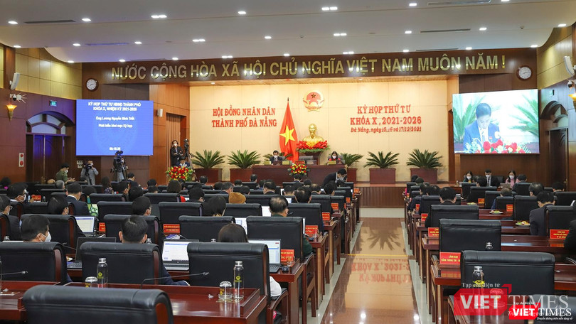 Quang cảnh phiên khai mạc kỳ họp thứ 4 HĐND TP Đà Nẵng khóa X nhiệm kỳ 2021-2026 diễn ra sáng ngày 15/12 Quang cảnh phiên khai mạc kỳ họp thứ 4 HĐND TP Đà Nẵng khóa X nhiệm kỳ 2021-2026 diễn ra sáng ngày 15/12