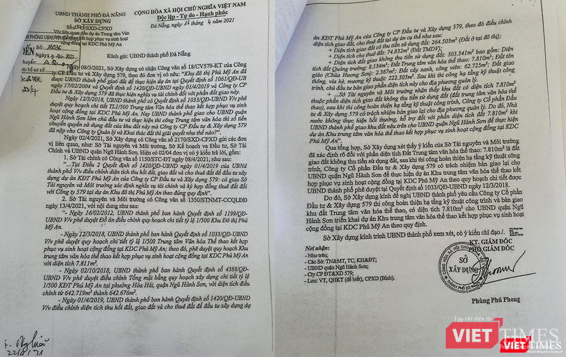 Văn bản báo cáo của Sở Xây dựng TP Đà Nẵng về khu đất xây dựng Trung tâm văn hoá thể thao kết hợp với nhà sinh hoạt cộng đồng tại Khu dân cư Phú Mỹ An (quận Ngũ Hành Sơn) Văn bản báo cáo của Sở Xây dựng TP Đà Nẵng về khu đất xây dựng Trung tâm văn hoá thể thao kết hợp với nhà sinh hoạt cộng đồng tại Khu dân cư Phú Mỹ An (quận Ngũ Hành Sơn)