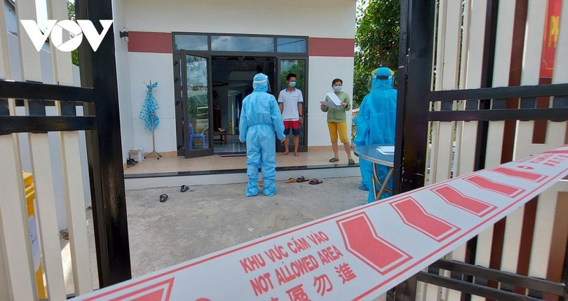 Các trường hợp F1 ở huyện Hòa Vang, TP Đà Nẵng thực hiện cách ly tại nhà (ảnh Phương Cúc)