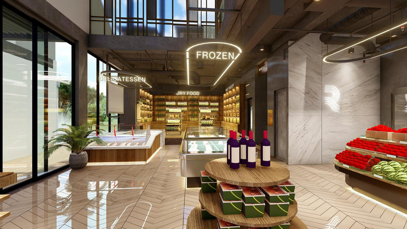 Không gian mua sắm bên trong hệ thống tiện ích Regal Food sắp được khánh thành