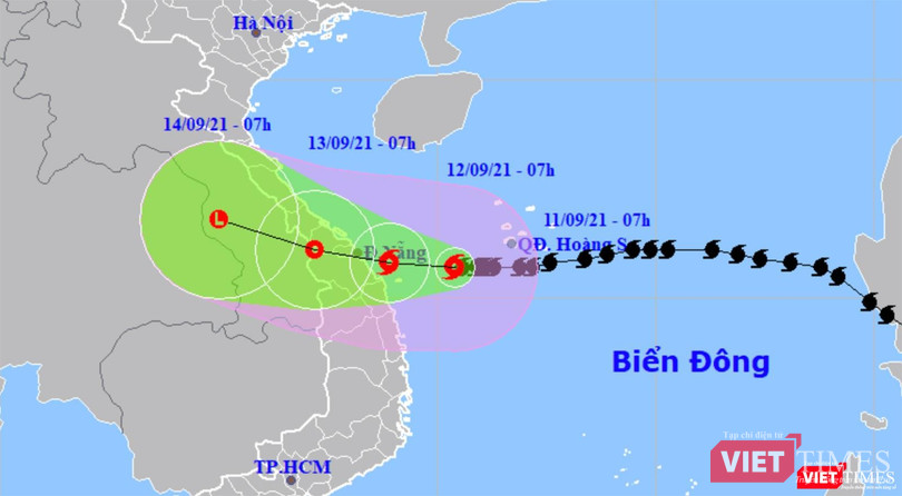 Đường đi của bão số 5