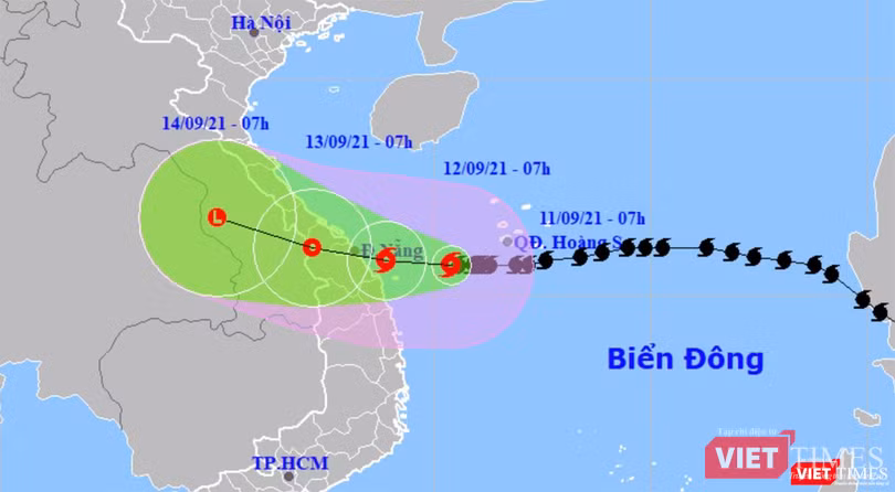 Đường đi của bão số 5