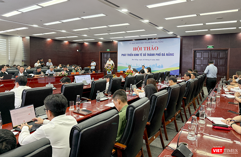 Quang cảnh Hội thảo phát triển kinh tế số thành phố Đà Nẵng do UBND TP Đà Nẵng tổ chức