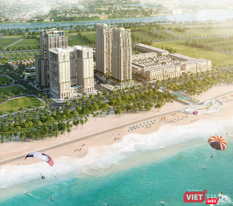 Phố đi bộ ven hồ và phố đi bộ ban đêm ven biển trong dự án Khu đô thị du lịch quốc tế Regal Legend bên bờ biển Bảo Ninh