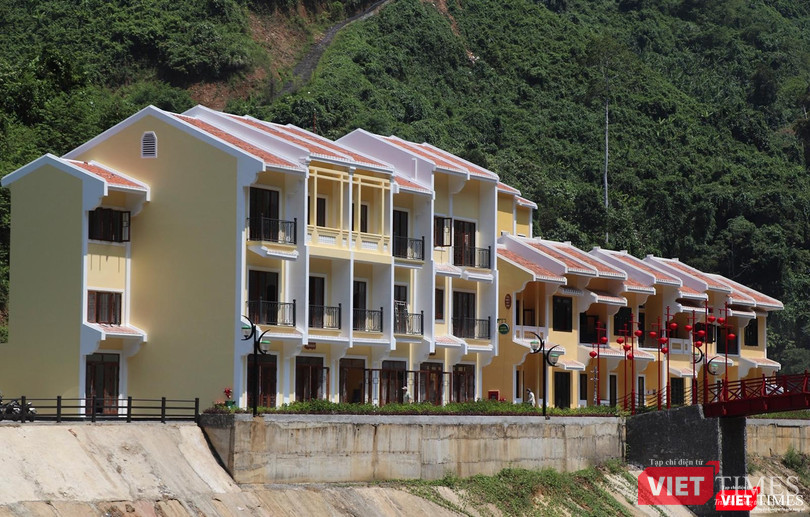 Khối nhà lưu trú mang dáng dấp kiến trúc nhà cổ Hội An