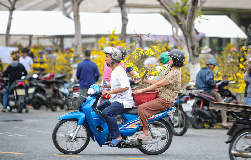 Chở Xuân về nhà