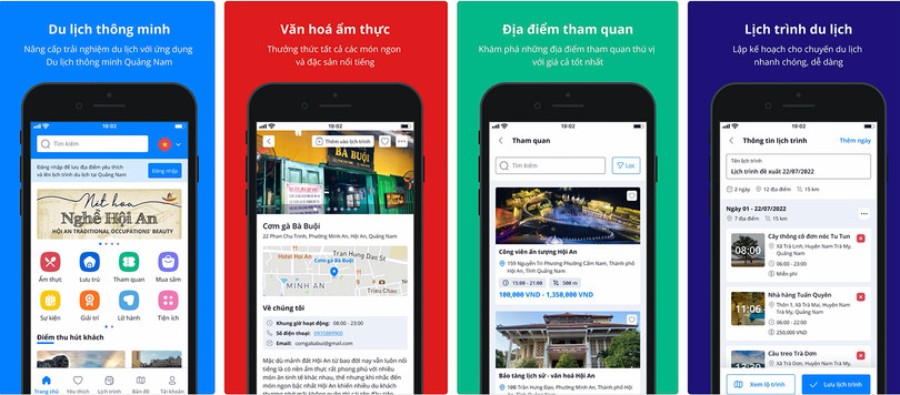 Ứng dụng trên thiết bị di động có từ khóa “QuangNam Tourism”