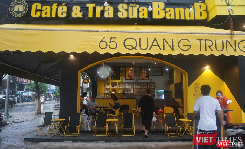 Một quán trà sữa trên đường Quang Trung, Đà Nẵng