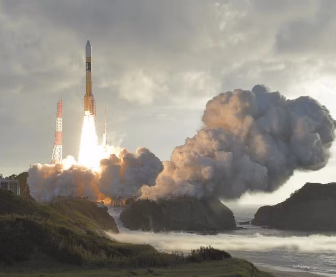 Ngày 10/10/2017, Nhật Bản phóng vệ tinh Michibiki 4. Ảnh: Reuters.