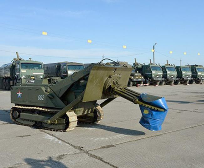 Xe chiến đấu không người lái Uran-6 Nga.