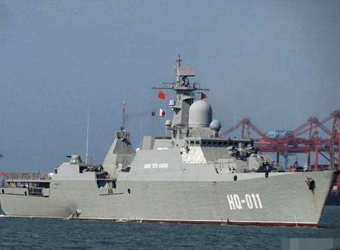 Tàu hộ vệ HQ-011 Đinh Tiên Hoàng của Hải quân Việt Nam. Ảnh: Sina.