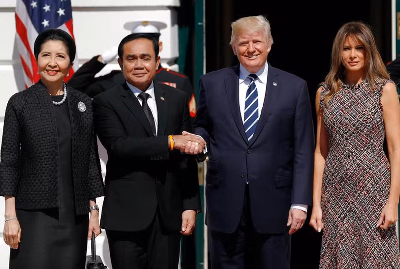 Thủ tướng Thái Lan Prayuth Chan-ocha thăm Mỹ. Ảnh: Khaosod English.