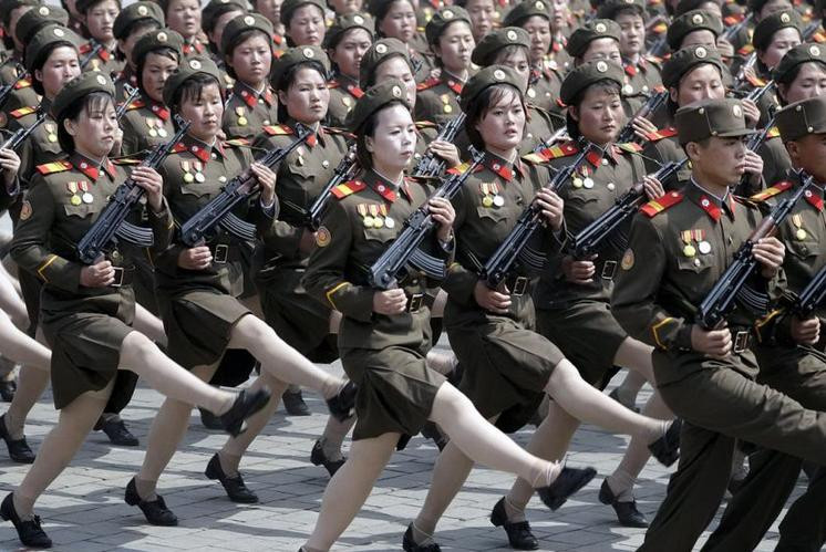 Nữ binh sĩ Triều Tiên. Ảnh: Cankao