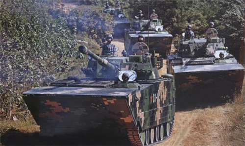 Lực lượng hải quân đánh bộ Trung Quốc. Ảnh: Eastday