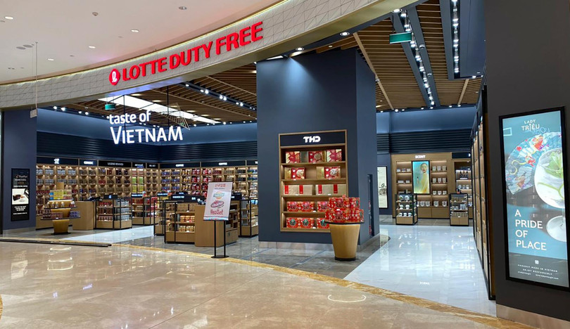 Cửa hàng miễn thuế trong nội địa Lotte Phú Khánh tại Trung tâm thương mại VV Mall (ảnh SCT)