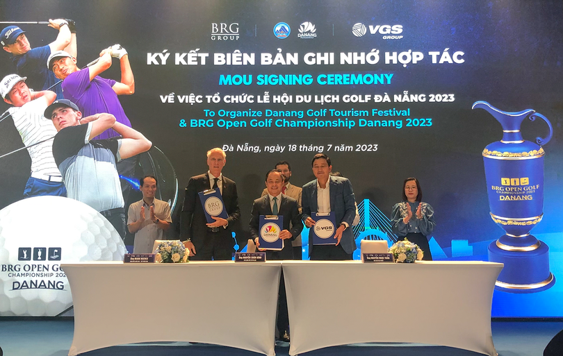 Sở Du lịch TP Đà Nẵng ký biên bản hợp tác tổ chức lễ hội Du lịch golf Đà Nẵng 2023