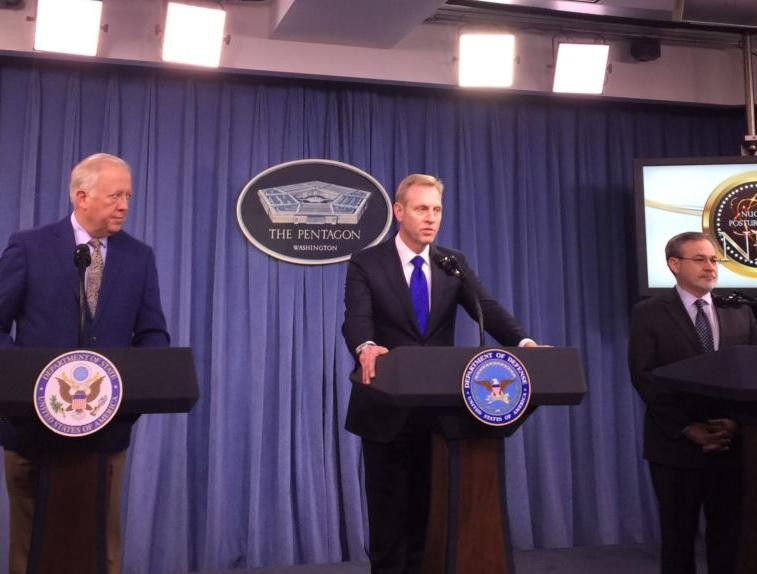 Ngày 2/2/2018, Mỹ công bố chiến lược hạt nhân mới. Ảnh: VOA.