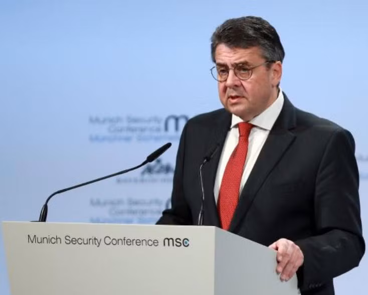Ngoại trưởng Đức Sigmar Gabriel tại Hội nghị an ninh Munich ngày 17/2/2018. Ảnh: Cankao.