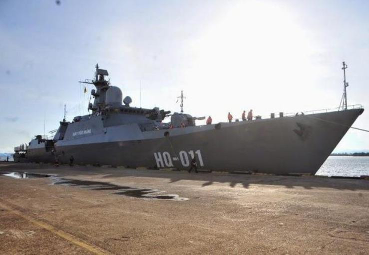 Tàu hộ vệ HQ-011 Đinh Tiên Hoàng lớp Gepard 3.9 của Hải quân Việt Nam. Ảnh: Sohu.