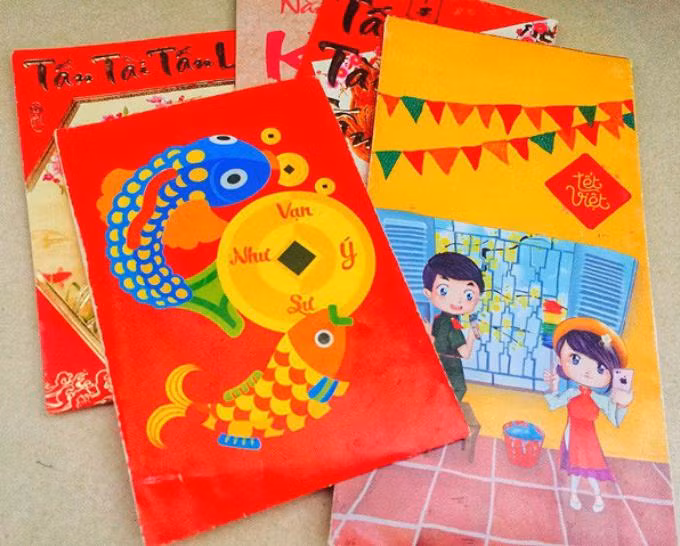 Phong bao lì xì ở Việt Nam.