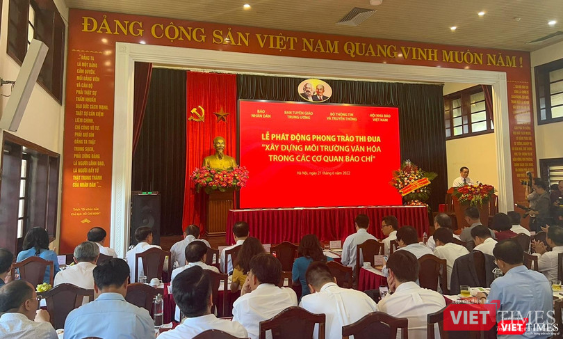 Ông Nguyễn Trọng Nghĩa - Bí thư Trung ương Đảng, Trưởng Ban Tuyên giáo Trung ương - phát biểu tại Lễ phát động