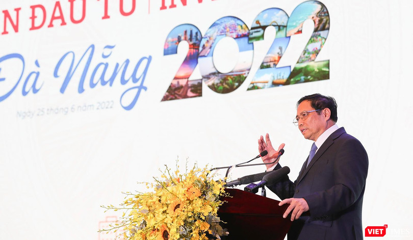 Thủ tướng Chính phủ Phạm Minh Chính phát biểu tại Diễn đàn đầu tư Đà Nẵng năm 2022