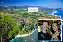 Khu đất xây dựng hầm trú ẩn ngày tận thế của tỷ phú Mark Zuckerberg trên đảo Hawaii. Ảnh: NYPost.