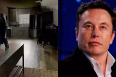 Tỷ phú Elon Musk tiếp tục gây bất ngờ khi để lộ căn nhà 37m² với chiếc tủ lạnh trống rỗng. Ảnh: Getty.