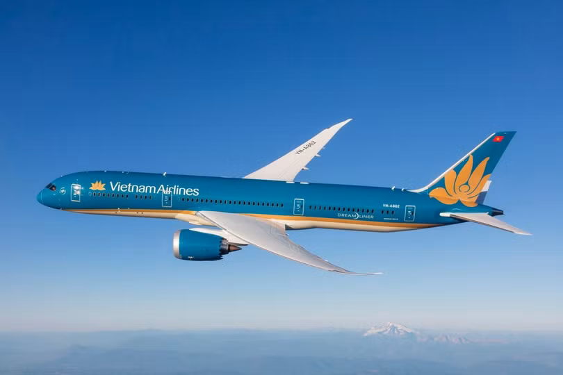 Máy bay Vietnam Airlines.