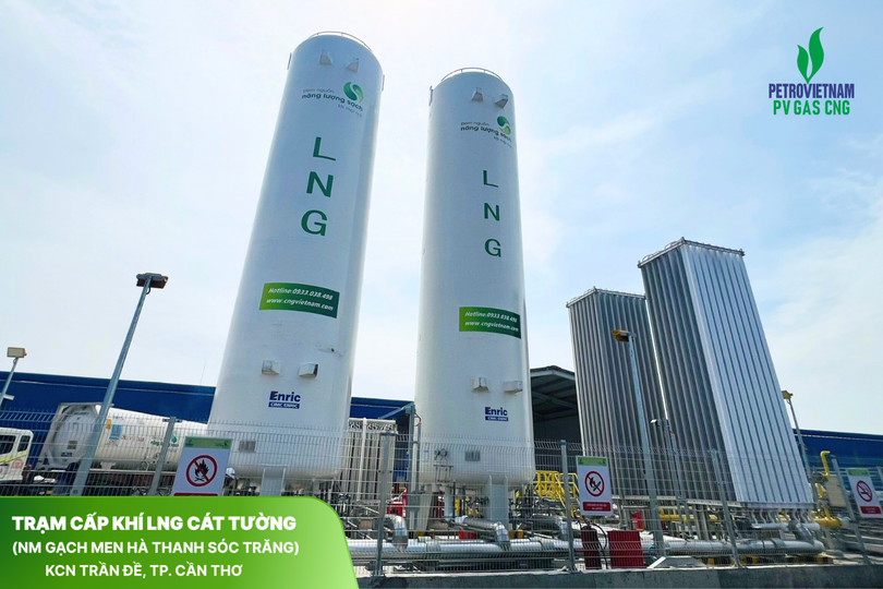 Trạm cấp khí LNG Cát Tường sau khi hoàn thành