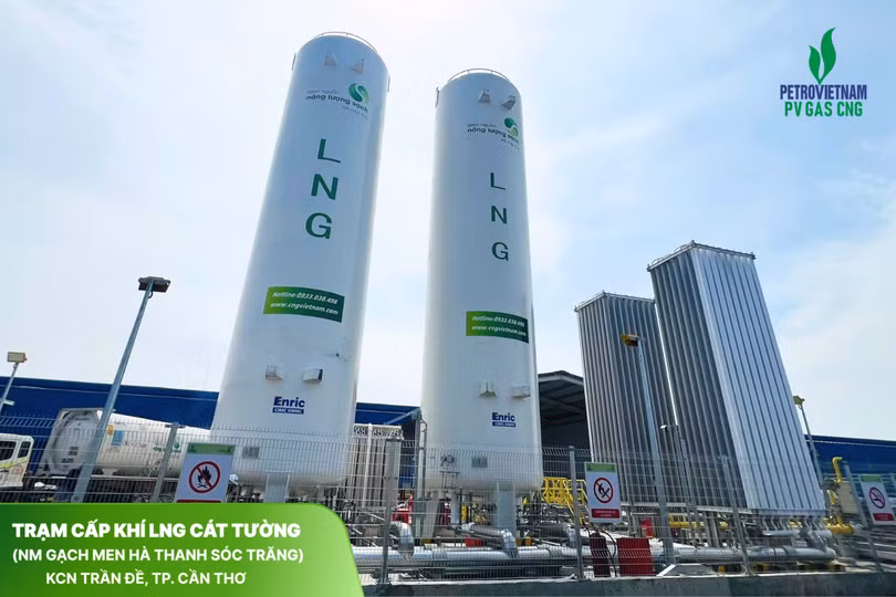 Trạm cấp khí LNG Cát Tường sau khi hoàn thành