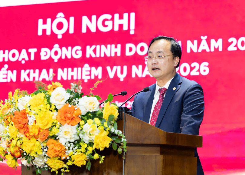 Đồng chí Tô Huy Vũ - Bí thư Đảng ủy, Chủ tịch Hội đồng thành viên Agribank phát biểu khai mạc Hội nghị