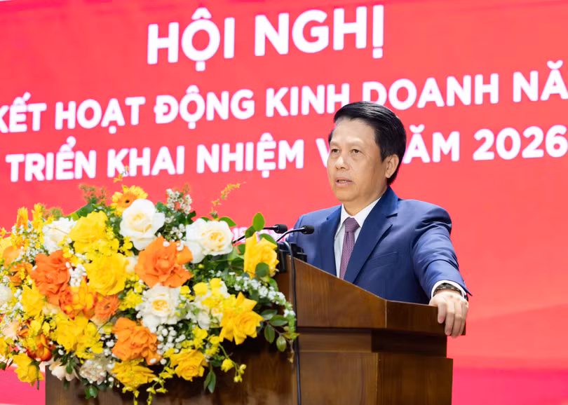 Đồng chí Phạm Tiến Dũng - Ủy viên Ban Thường vụ Đảng ủy, Phó Thống đốc Ngân hàng Nhà nước dự và phát biểu chỉ đạo Hội nghị