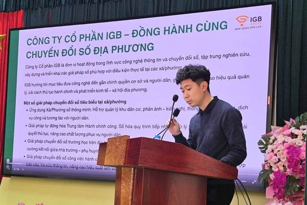 Đại diện IGB Group trực tiếp tập huấn đào tạo chuyển đổi số