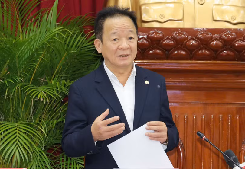 Nhà sáng lập, Chủ tịch điều hành Tập đoàn T&amp;T Group Đỗ Quang Hiển phát biểu tại lễ ký kết